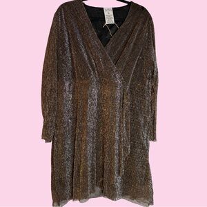 Shimmering Gold Metallic Dress